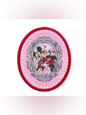 Disney Parks Mickey & Minnie Mouse Valentine's Portrait Patch Stoney Clover Lane